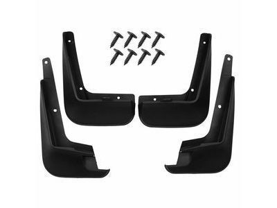 Toyota PU060-12115-P1 Mudguards - Black - Front And Rear - Globally Sourced