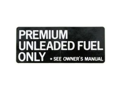 Toyota 74559-50010 Fuel Label