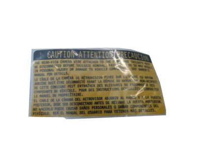 Toyota 74552-0C010 Caution Label