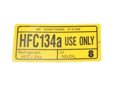 Toyota 88723-20040 Label, Cooler Service Caution