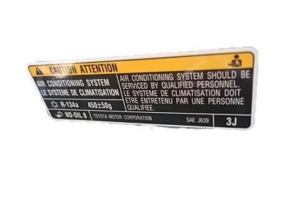 Toyota 88723-60330 Caution Label