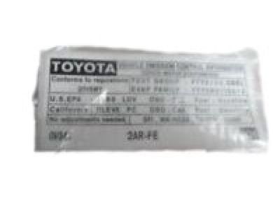 Toyota 11298-28340 Label,  Emission Control Information