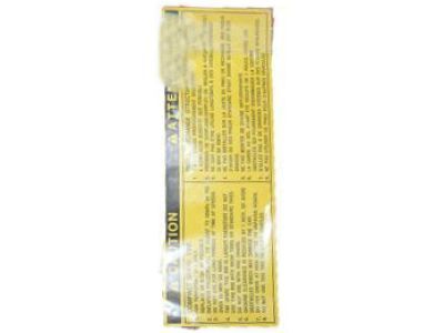 Toyota 42668-14060 Caution Label