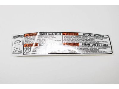 Toyota 74528-0E020 Caution Label