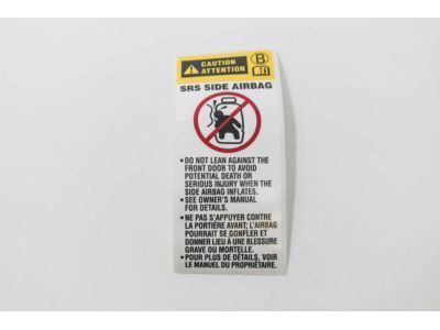 Toyota 74596-02020 Caution Label