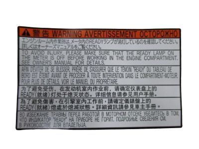 Toyota 11293-36070 Caution Label