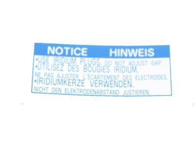 Toyota 11289-50010 Caution Label