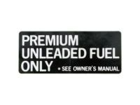 Toyota 74559-50010 Label, Unleaded Fuel Information