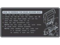 Toyota 74544-60090 Info Label, Rear