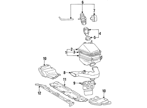 Toyota 17806-07010 Pipe Sub-Assembly, Air Cleaner