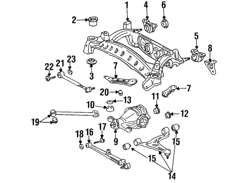 Toyota 48740-14060 Arm Assembly Rear Suspension No.2 Left