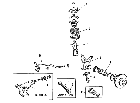 Toyota 51201-32030 Crossmember Sub-Assy, Front Suspension