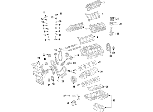 Toyota 19000-38270 Engine Assembly, Partial