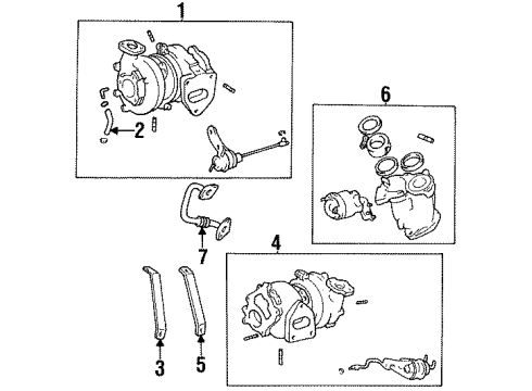 Toyota 17293-46011 Stay, TURBOCHARGER