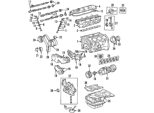 Toyota 19000-20811 Engine Assembly, Partial