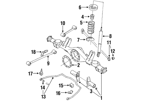 Toyota 48531-80177 ABSORBER, Shock, Rear