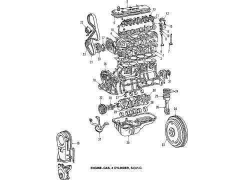 Toyota 12372-16010 INSULATOR, Engine Mounting, LH