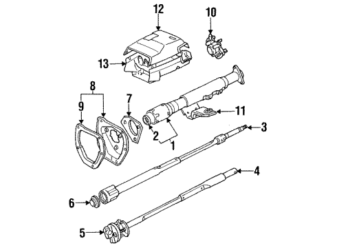 Toyota 45286-35220-03 Housing, Steering Column