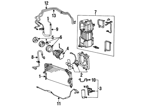 Toyota 88502-32060 Case Sub-Assembly, Cooling Unit