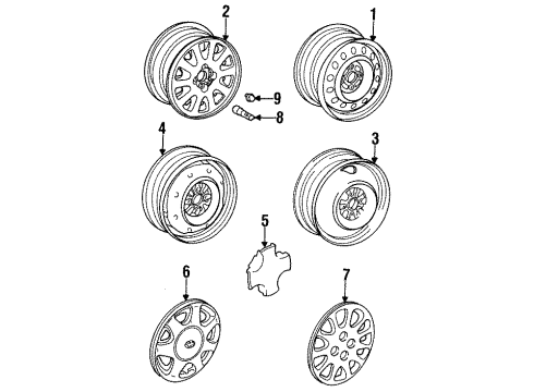 Toyota 42603-12530 Wheel Hub Ornament Sub-Assembly