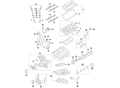 Toyota 11101-39537 Head Sub-Assembly, Cylinder