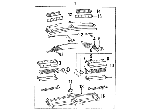 Toyota 88544-28040 Case, Cooler Blower