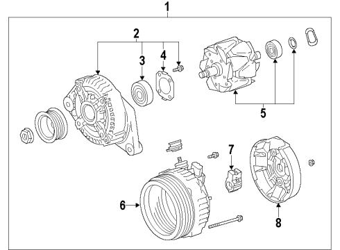 Toyota 27310-0T120 Frame Assembly, Drive En