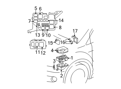 Toyota 89666-52380 Ecm Ecu Engine Control Module