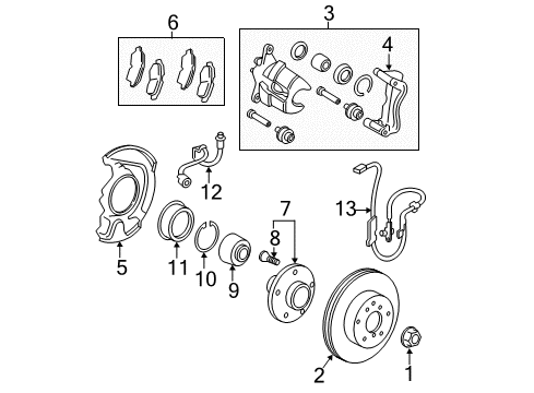 Toyota 47731-33340 Piston, Front Disc Brake