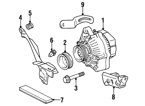 Toyota 16381-11021 Bar, Fan Belt Adjusting