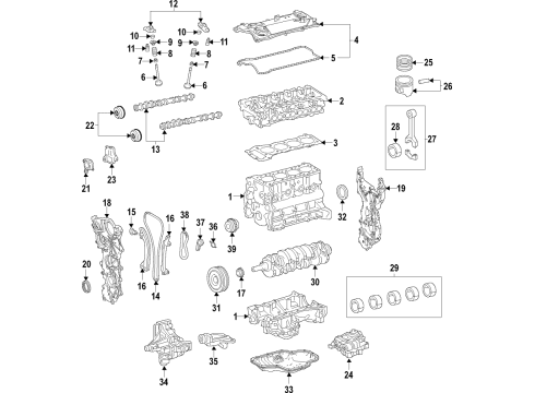 Toyota 11400-F0130 BLOCK ASSY, SHORT