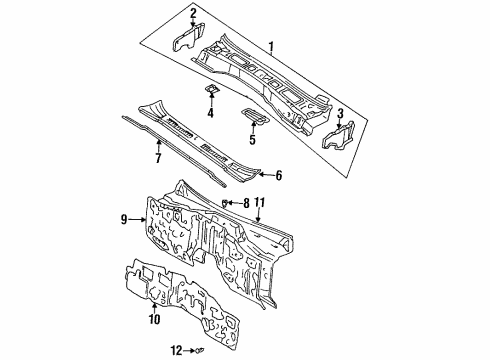 Toyota 55101-60863 Panel Sub-Assembly, Dash