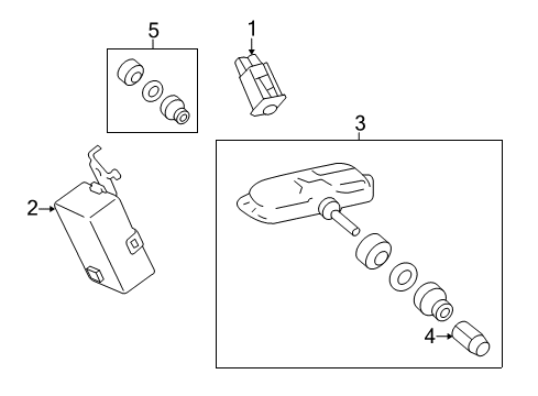 Toyota 89071-02140 Transmitter Sub-Assembly