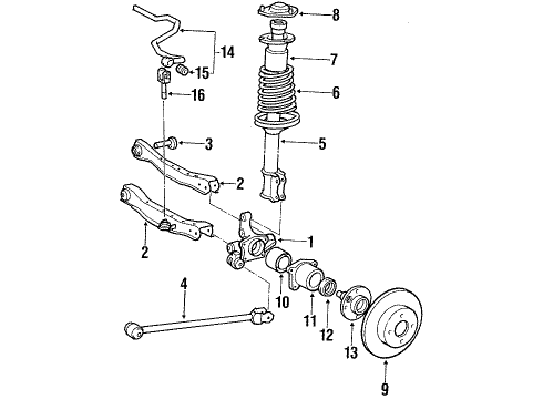 Toyota 42305-12030 Carrier Sub-Assy, Rear Axle, LH