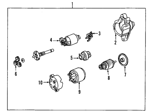 Toyota 28021-21060 Clutch Sub-Assy, Starter Center Bearing