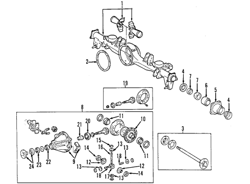 Toyota 41301-60090 Rear Differential Case Sub-Assembly