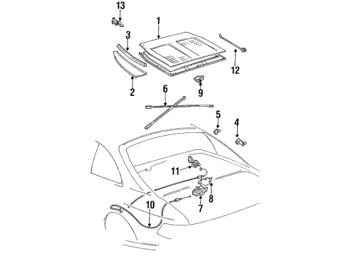 Toyota 69307-17070 Cable Assy, Engine Hood Lock Control