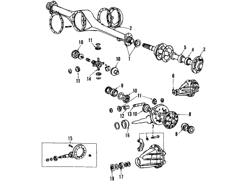 Toyota 42110-34040 Axle Housing, Rear