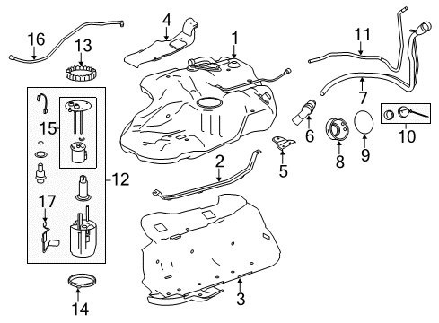 Toyota 23101-31100 Fuel Pump Sub-Assembly