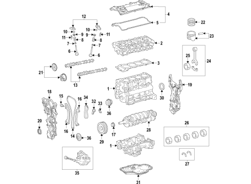 Toyota 04111-F0122 Gasket Kit, Engine Overhaul, Passenger Side