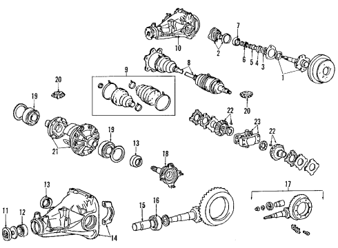 Toyota 41309-22012 Shaft, Rear Differential Side Gear