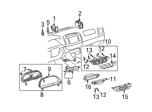 Toyota 83800-0W260 Meter Assembly, Combination