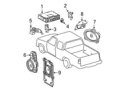 Toyota 86120-2B390 Radio,ETR,AM/FM,Cass