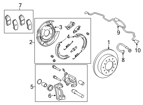 Toyota 04479-0C041 Cylinder Kit, Rear Dis