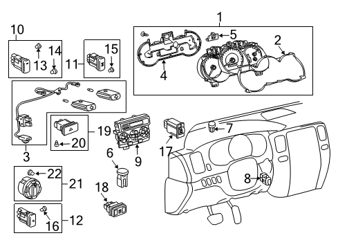 Toyota 83800-35E52 Meter Assembly, Combination