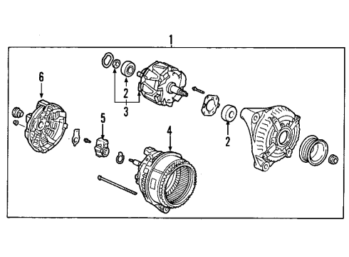 Toyota 27415-0W220 PULLEY, ALTERNATOR W