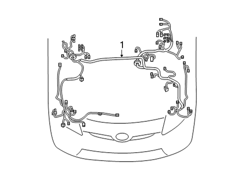 Toyota 82121-62010 Wire, Motor