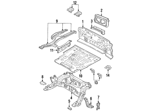 Toyota 52275-22011 Cushion, Rear Suspension Member Body Mounting, Rear