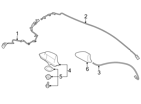 Toyota 86101-12R30 CORD SUB-ASSY, ANTEN