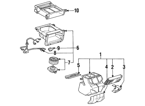 Toyota 55908-95D00 Temperature Control Cable